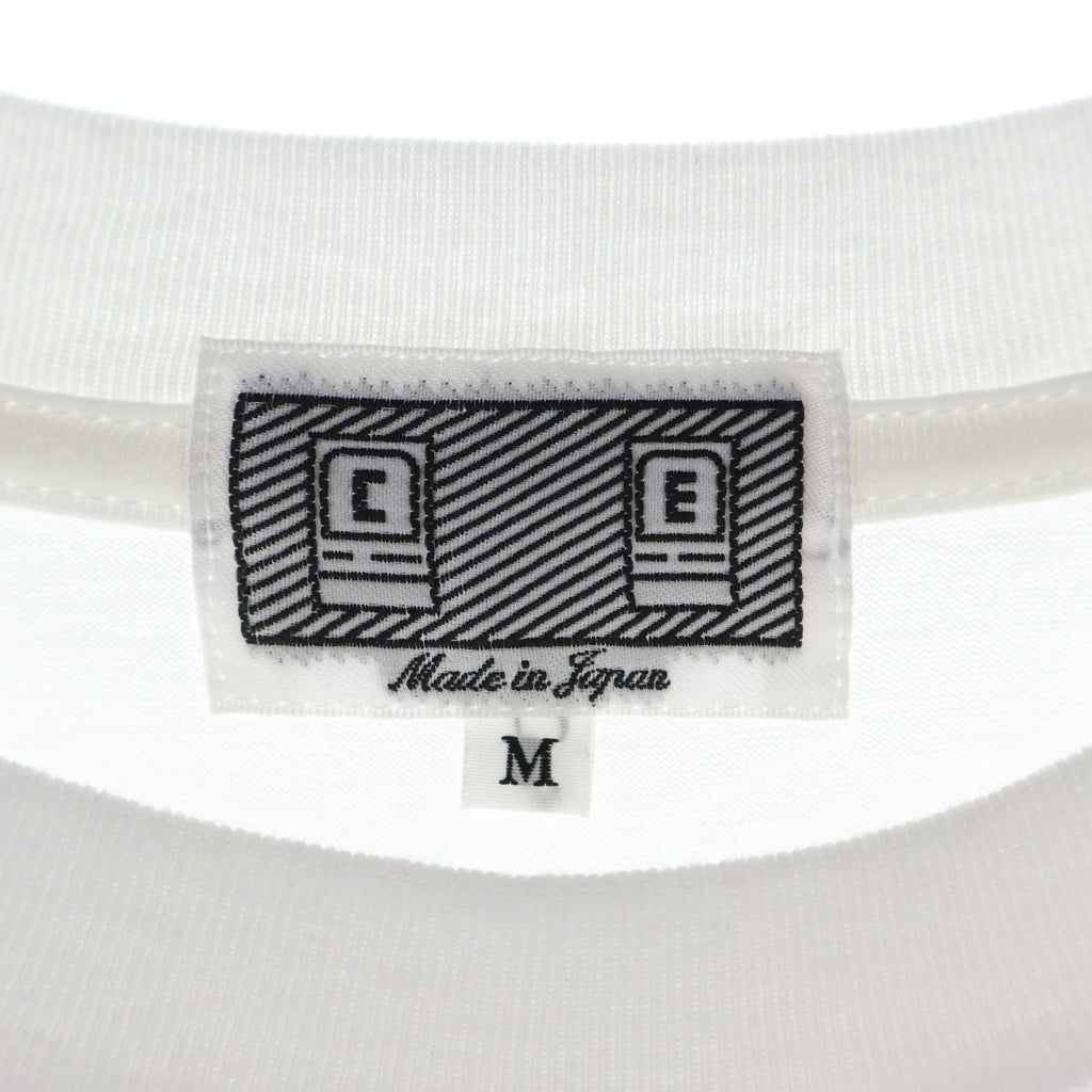 C.E(シーイー) FK Hstamimic VRSN BIG Tee グラフィック ビッグ クルーネック半袖Tシャツ CES29T22 ホワイト