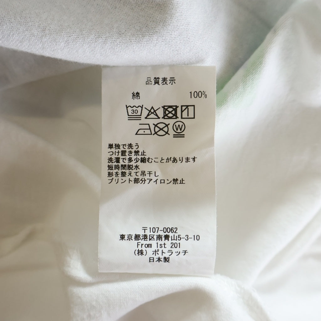 C.E(シーイー) FK Hstamimic VRSN BIG Tee グラフィック ビッグ クルーネック半袖Tシャツ CES29T22 ホワイト