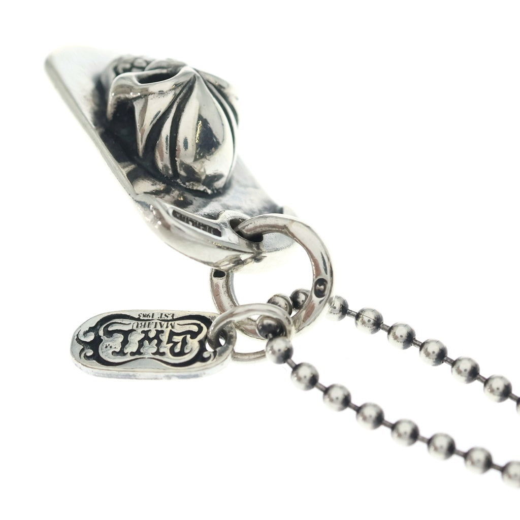 Bill Wall Leather/BWL(ビルウォールレザー) SKULL DOG w/ N832 BALL CHAIN TAG スカルドッグタグ ボールチェーン ネックレス シルバー