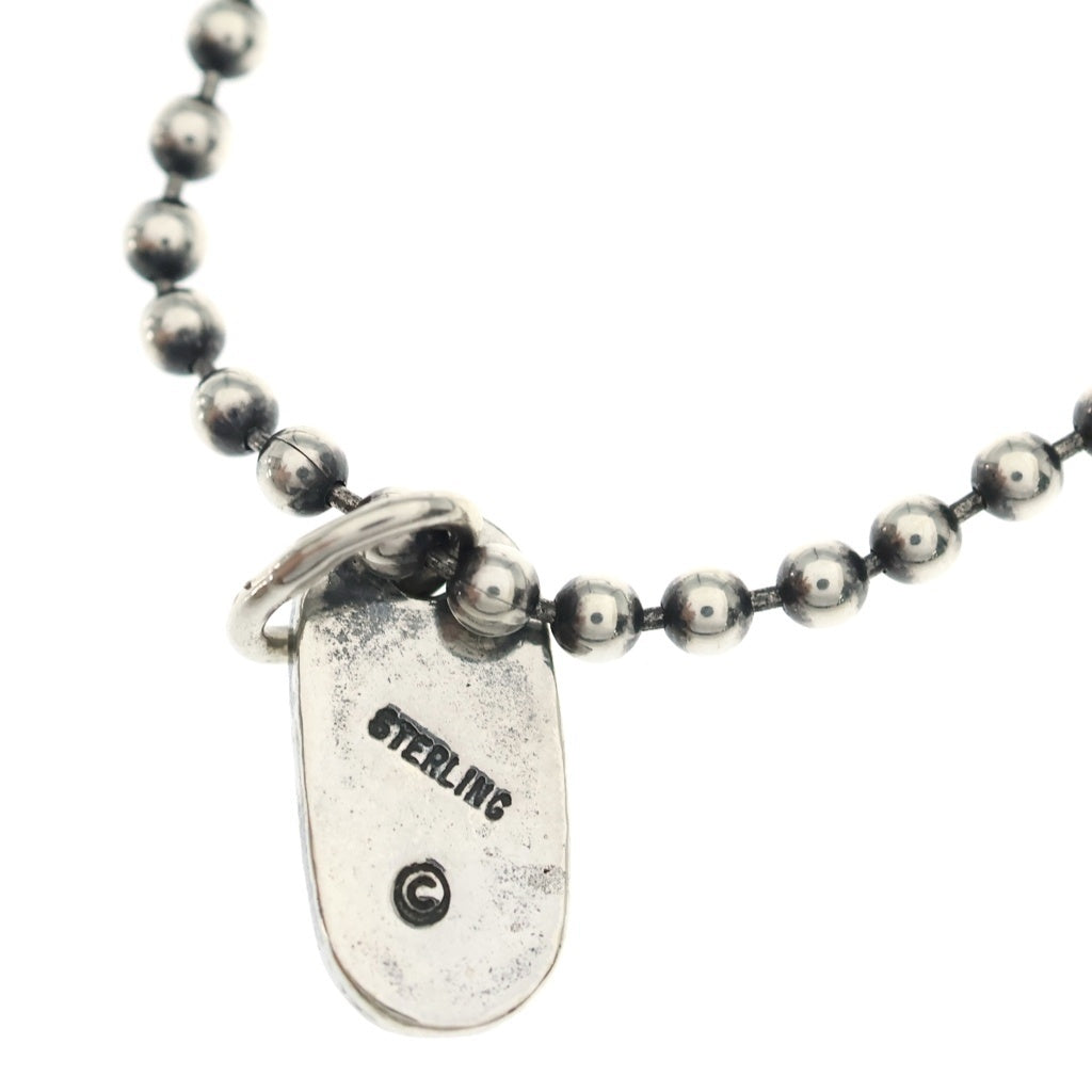 Bill Wall Leather/BWL(ビルウォールレザー) SKULL DOG w/ N832 BALL CHAIN TAG スカルドッグタグ ボールチェーン ネックレス シルバー