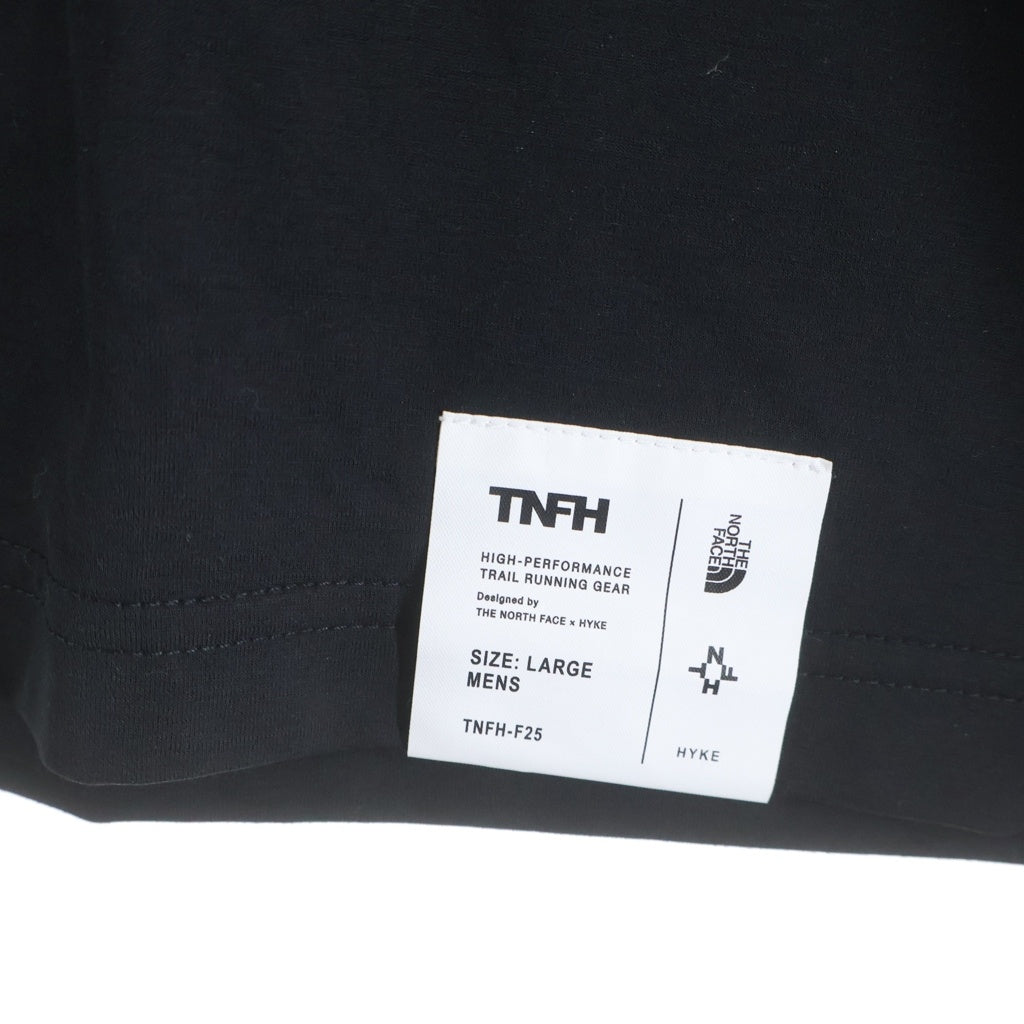 THE NORTH FACE(ザノースフェイス) ×HYKE S/S Trail Crew ショートスリーブトレイルクルー クルーネック半袖Tシャツ NT255HK ブラック