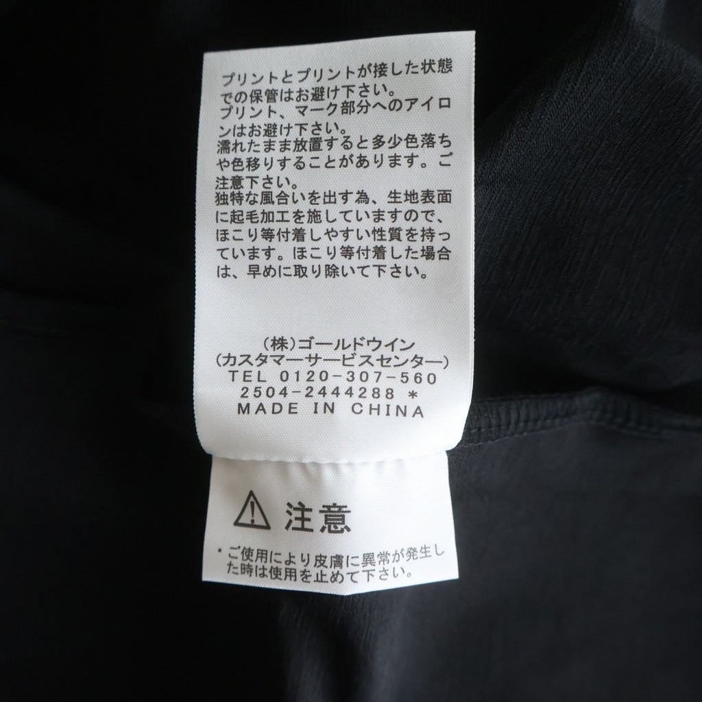 THE NORTH FACE(ザノースフェイス) ×HYKE S/S Trail Crew ショートスリーブトレイルクルー クルーネック半袖Tシャツ NT255HK ブラック