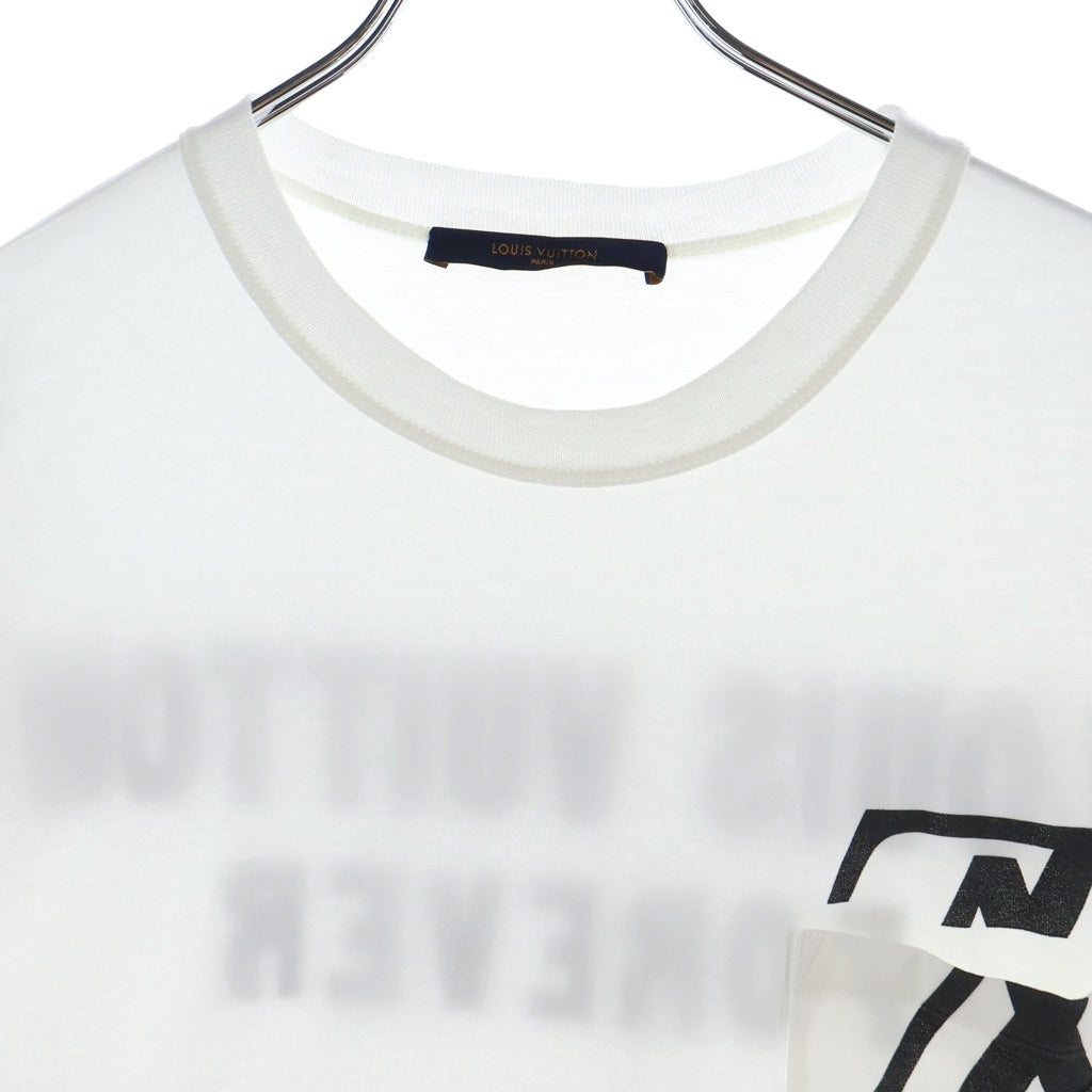 LOUIS VUITTON(ルイヴィトン) FOREVER フォーエバー 胸ロゴ クルーネック半袖Tシャツ RM182M FMB HFY21W ホワイト