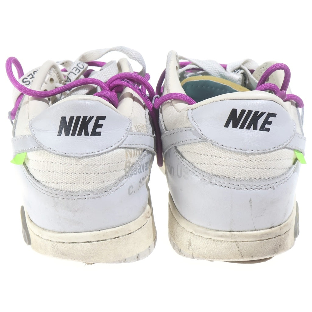 NIKE(ナイキ) ×OFF-WHITE DUNK LOW 1 OF 50 21 オフホワイト ダンク ローカットスニーカー グレー/ホワイト US10/28cm DM1602-100
