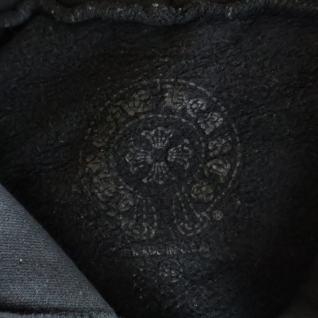 CHROME HEARTS(クロムハーツ) Hooreshoe Floral Cross Pullover Hoodie ホースシュー フローラル プルオーバーパーカー ブラック -