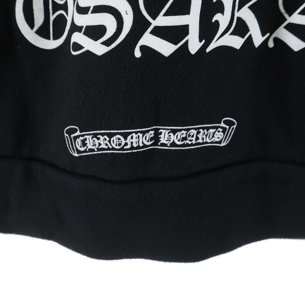 CHROME HEARTS(クロムハーツ) SWTSHRT HD ZIP 大阪限定バックホースシューダガージップ プルオーバーパーカー ブラック