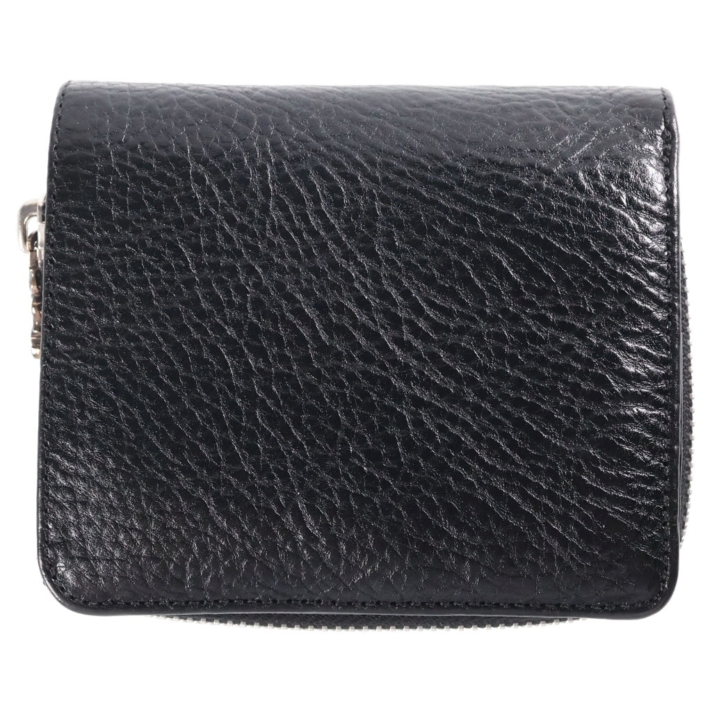 CHROME HEARTS(クロムハーツ) SQ ZIP BILL スクエアジップビル レザーウォレット 財布 ブラック BCA376