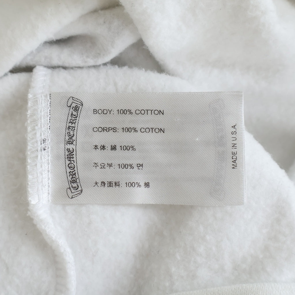 CHROME HEARTS(クロムハーツ) SWTSHRT HD ZIP バックホースシューアームフローラルジップパーカー ホワイト