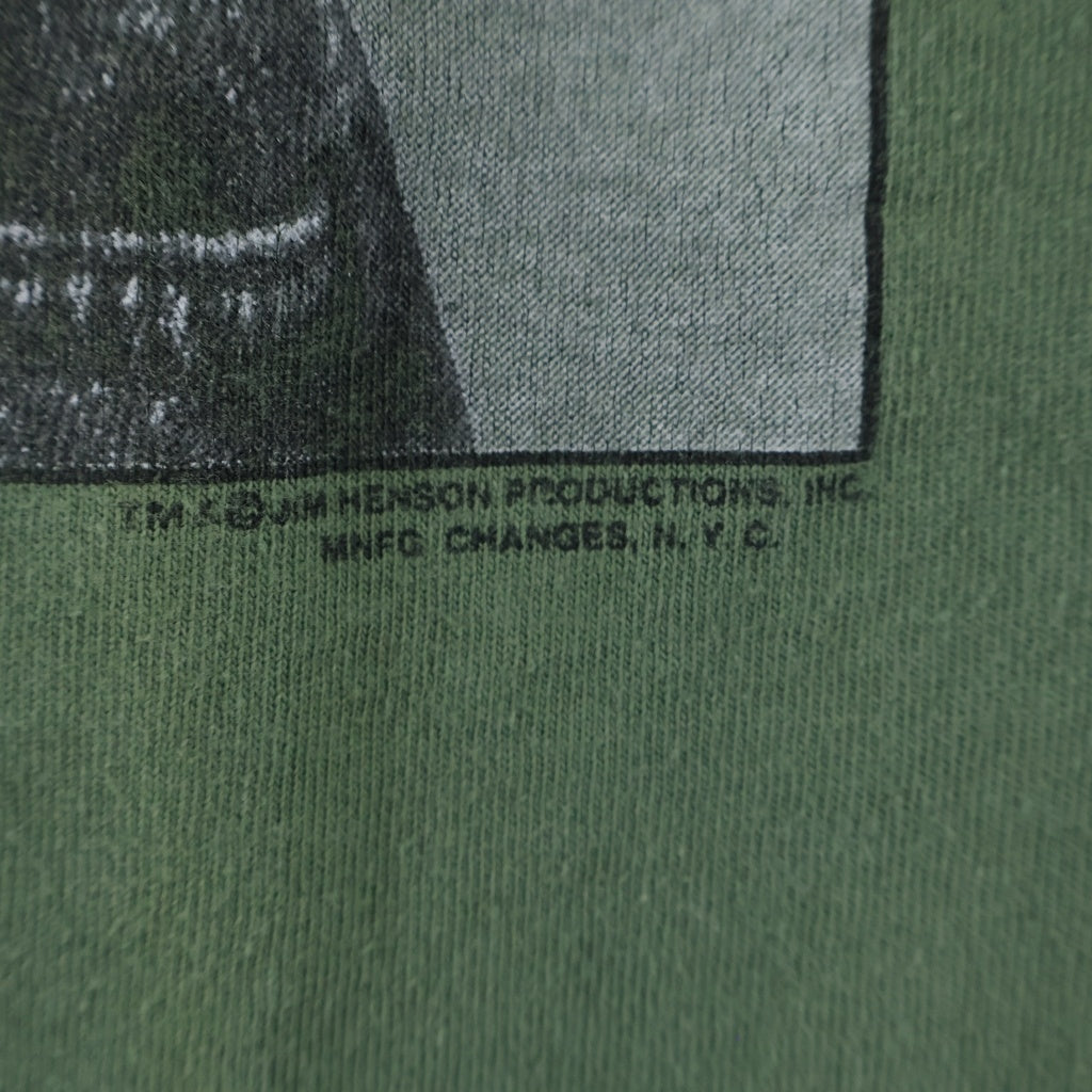 VINTAGE(ヴィンテージ) 90s Kermit カーミット クルーネック半袖Tシャツ USA製 カーキ ‐