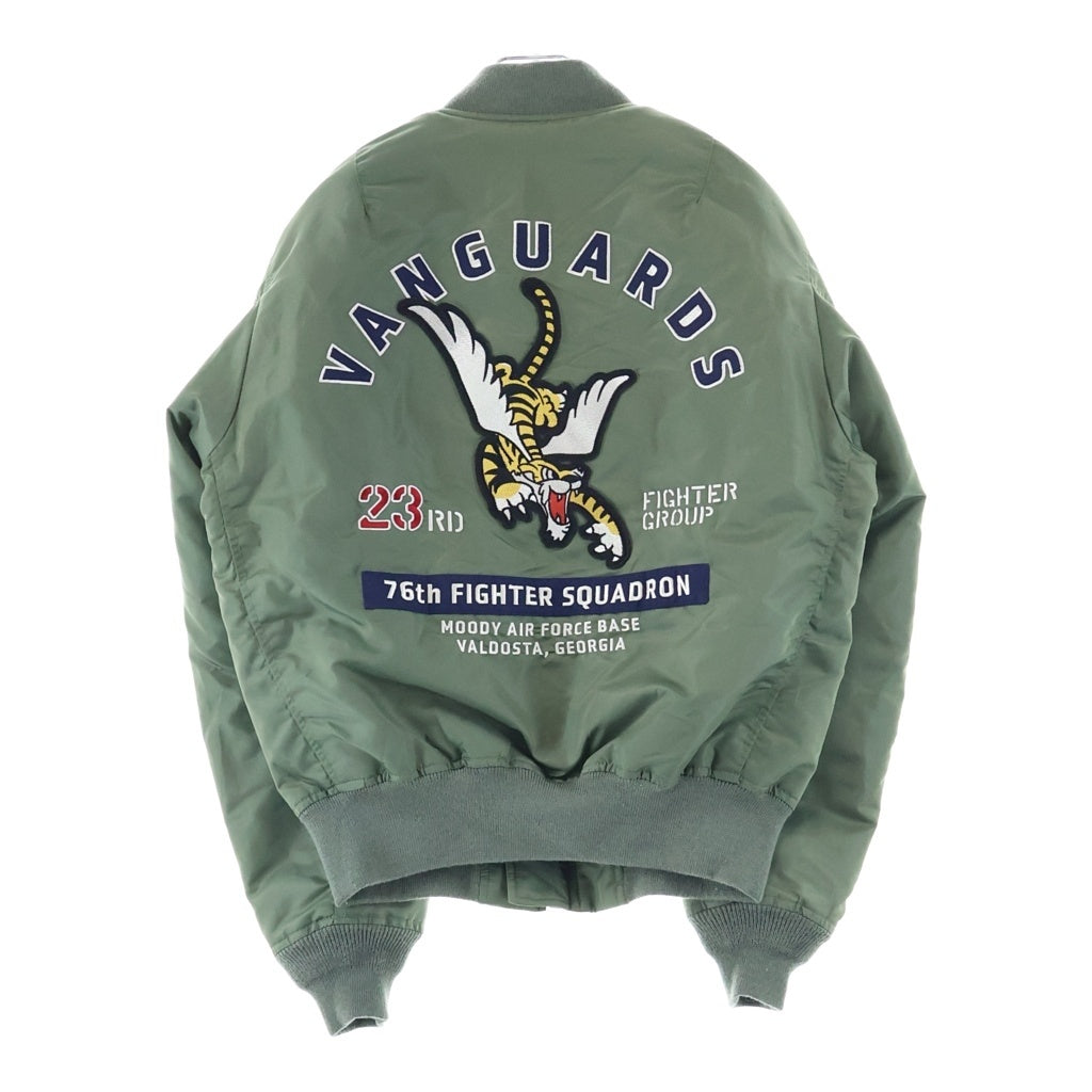 AVIREX(アヴィレックス) MA-1 VANGUARDS ヴァンガーズ フライトジャケット カーキ 783-4252019