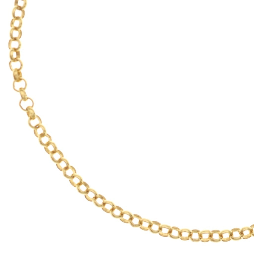 CHROME HEARTS(クロムハーツ) 22K NECKCHAIN R18 ロールチェーンネックレス 18inch ゴールド BCA010