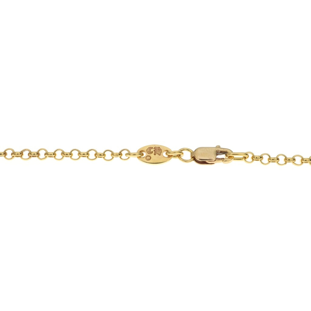 CHROME HEARTS(クロムハーツ) 22K NECKCHAIN R18 ロールチェーンネックレス 18inch ゴールド BCA010