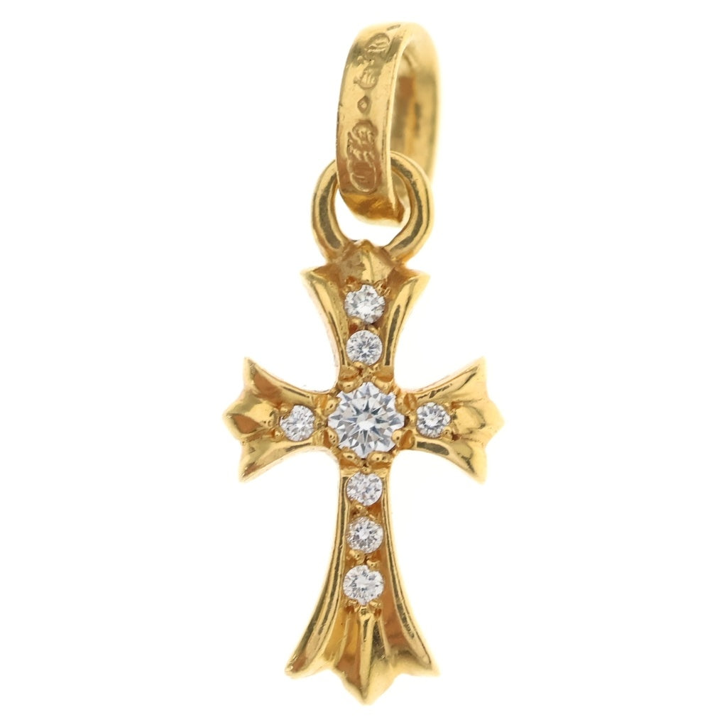 CHROME HEARTS(クロムハーツ) 22K CRS BBYFAT P/DIA ベイビーファットクロス PAVEダイヤ ペンダントトップ ゴールド BCA035