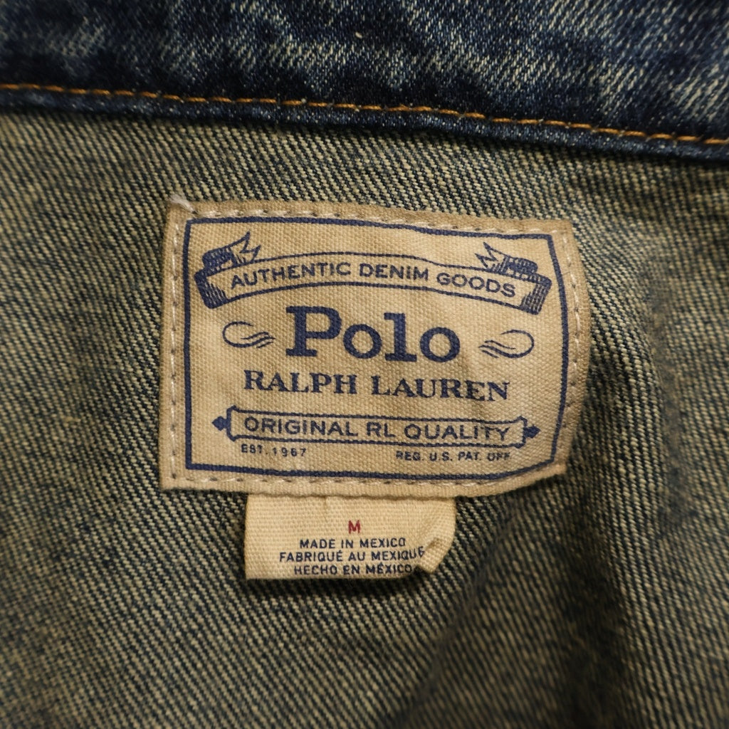 POLO RALPH LAUREN(ポロラルフローレン) メキシコ製 白タグ 復刻 トラッカー Gジャン インディゴ