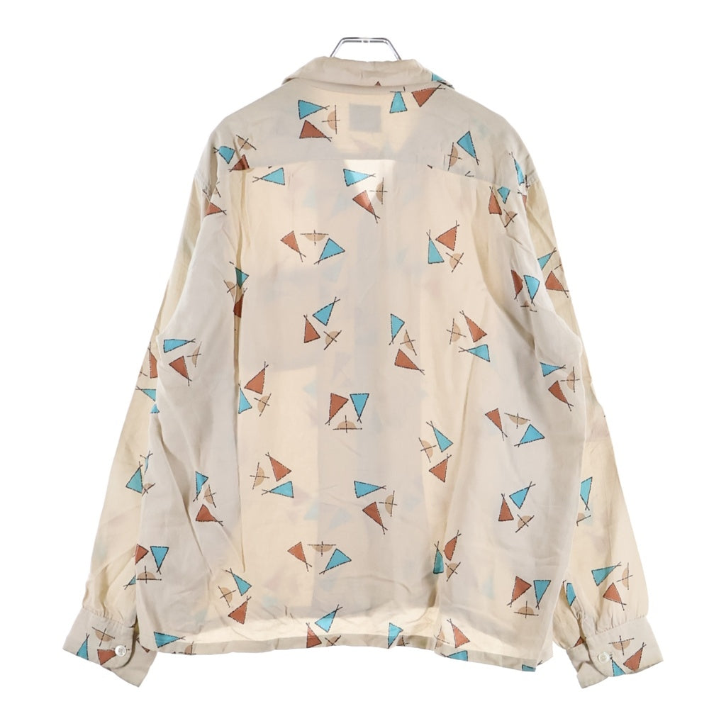 VINTAGE(ヴィンテージ) 50s-60s BRENT Atomic RAYON アトミック レーヨン 開襟 オープンカラーシャツ ベージュ