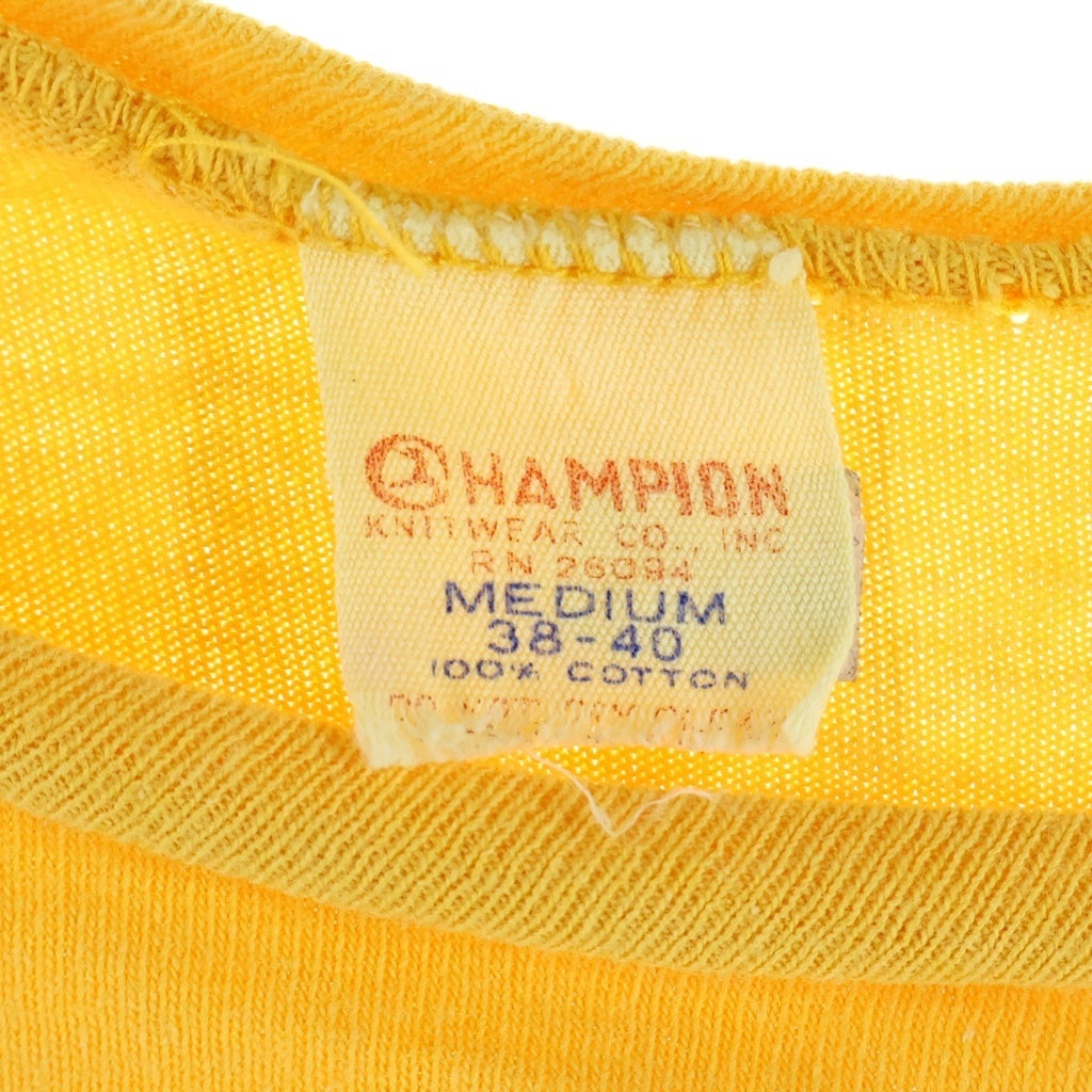 CHAMPION(チャンピオン) 60s VINTAGE ALTAMONT JR.HIGH 3段 タイガー ショートスリーブ イエロー
