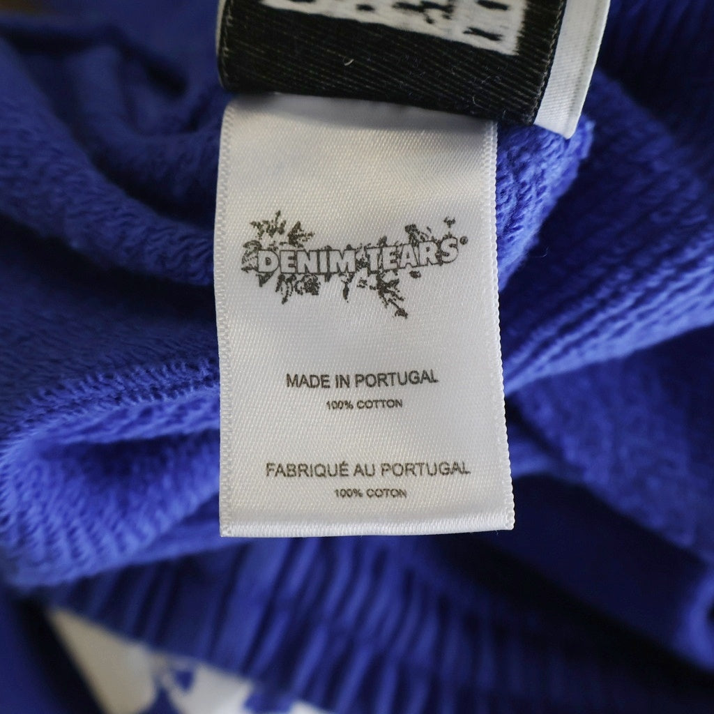 DENIM TEARS(デニムティアーズ) Cotton Wreath Baggy Sweatpants ワイド スウェットパンツ ブルー