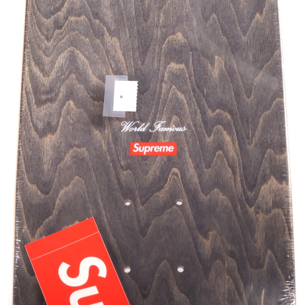 SUPREME(シュプリーム) 21SS ×KAWS Chalk Logo Skateboard カウズ チョーク ロゴ スケートボード スケボー デッキ ブラック/レッド