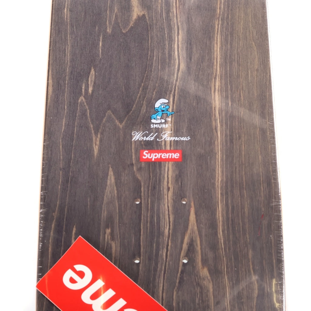 SUPREME(シュプリーム) 20AW ×Smurf スマーフ Skateboard スケートボード デッキ ブラック/レッド