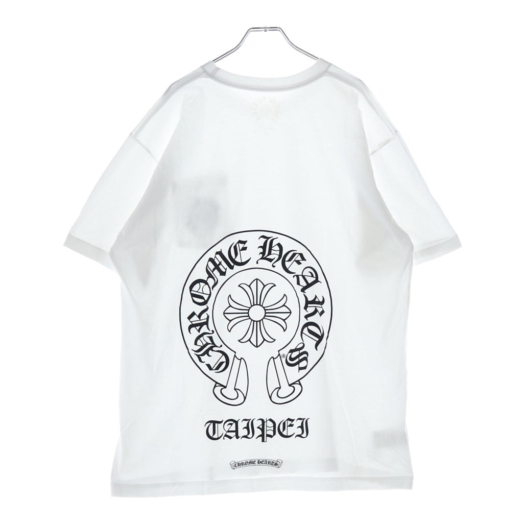 CHROME HEARTS(クロムハーツ) TAIPEI LTD L/S TEE 台北限定 バックホースシュープリント 半袖Tシャツカットソー ホワイト