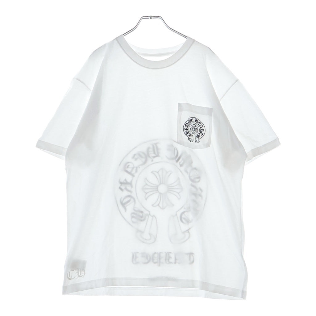 CHROME HEARTS(クロムハーツ) TAIPEI LTD L/S TEE 台北限定 バックホースシュープリント 半袖Tシャツカットソー ホワイト