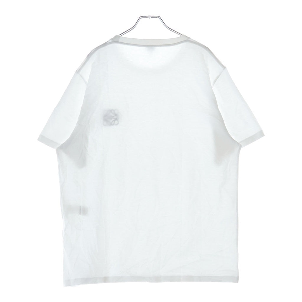 LOEWE(ロエベ) アナグラム刺繍 クルーネック半袖Tシャツカットソー パープル H526Y22X75