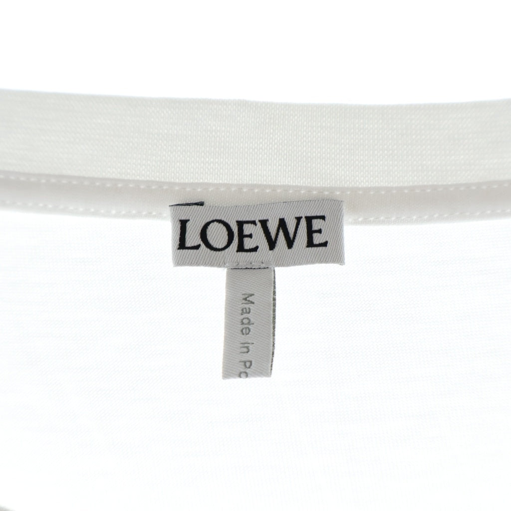 LOEWE(ロエベ) アナグラム刺繍 クルーネック半袖Tシャツカットソー パープル H526Y22X75