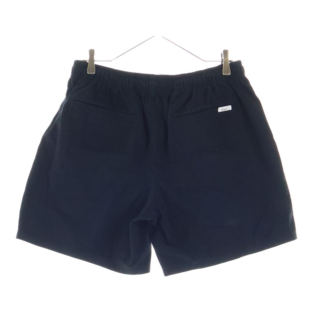 WTAPS(ダブルタップス) SHORT PANTS ロゴパッチ ハーフパンツ ショーツ ブラック 231TQDT-PTM01S