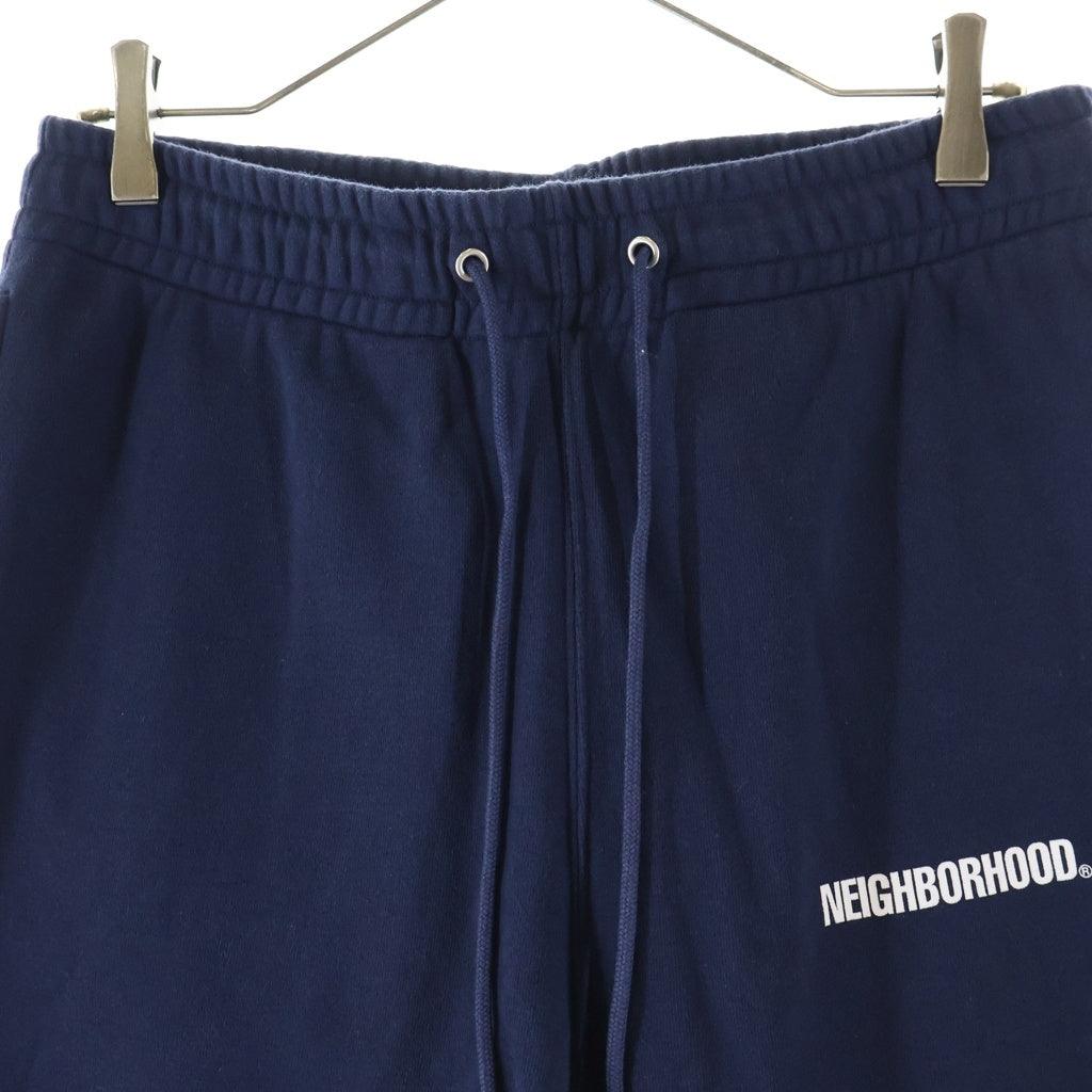 NEIGHBORHOOD(ネイバーフッド) 23SS ロゴプリント スウェットパンツ ネイビー 232QTNH-CSM01