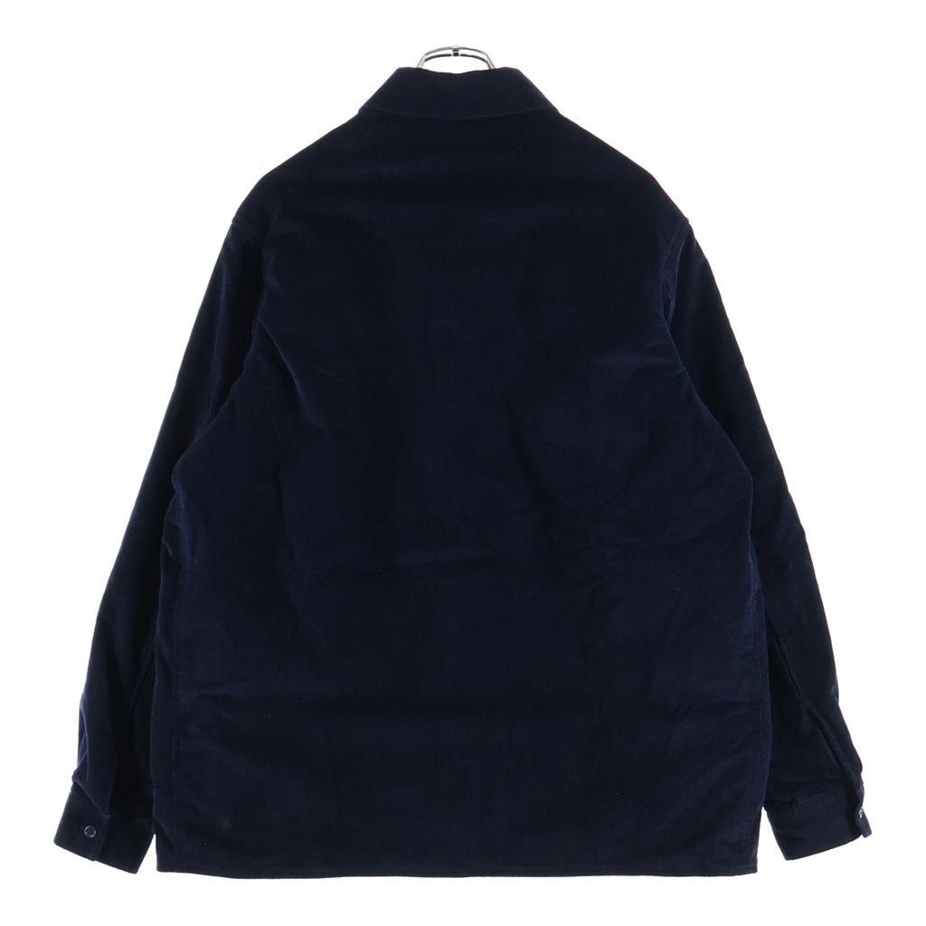 GUCCI(グッチ) ストレッチ コーデュロイ パディングジャケットシャツ ネイビー 625505 Z8ALL