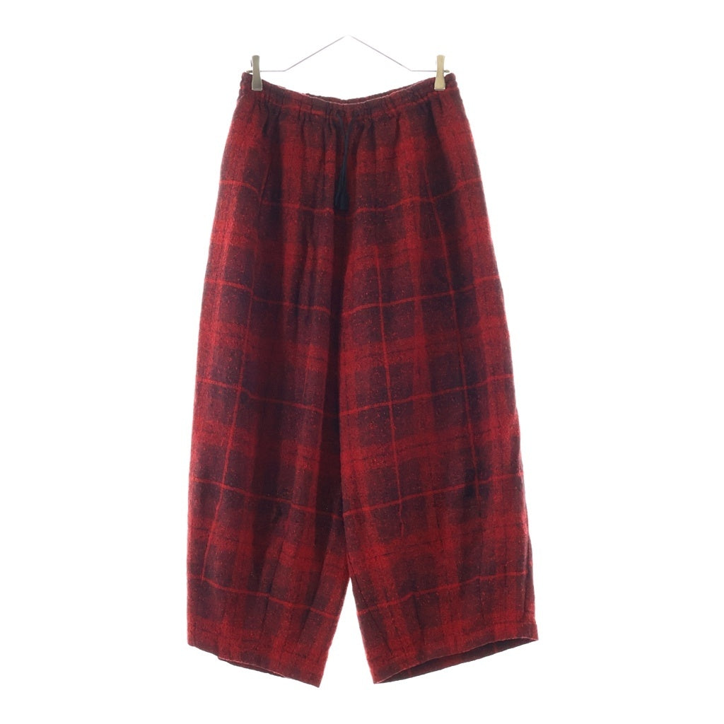 Needles(ニードルス) Wool Glen Plaid ウール グレン プレイド ヒザデルパンツ レッド RW289