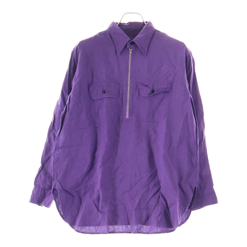 Needles(ニードルス) Half Zip Work Shirt ハーフジップ ワークシャツ パープル SX295