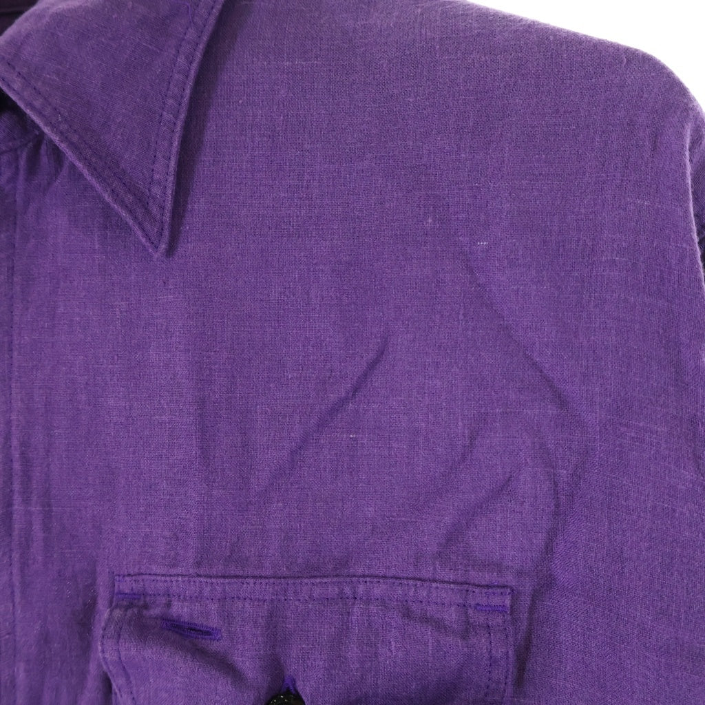 Needles(ニードルス) Half Zip Work Shirt ハーフジップ ワークシャツ パープル SX295