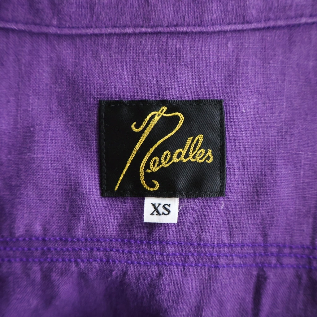 Needles(ニードルス) Half Zip Work Shirt ハーフジップ ワークシャツ パープル SX295