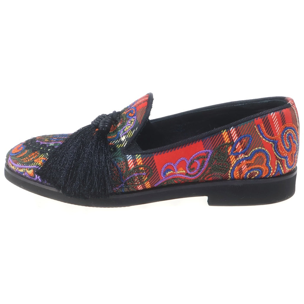 Needles(ニードルス) TARTAN PLAID TASSEL SLIPON タータンプレイド タッセルスリッポン MB 32797 マルチカラー レディース