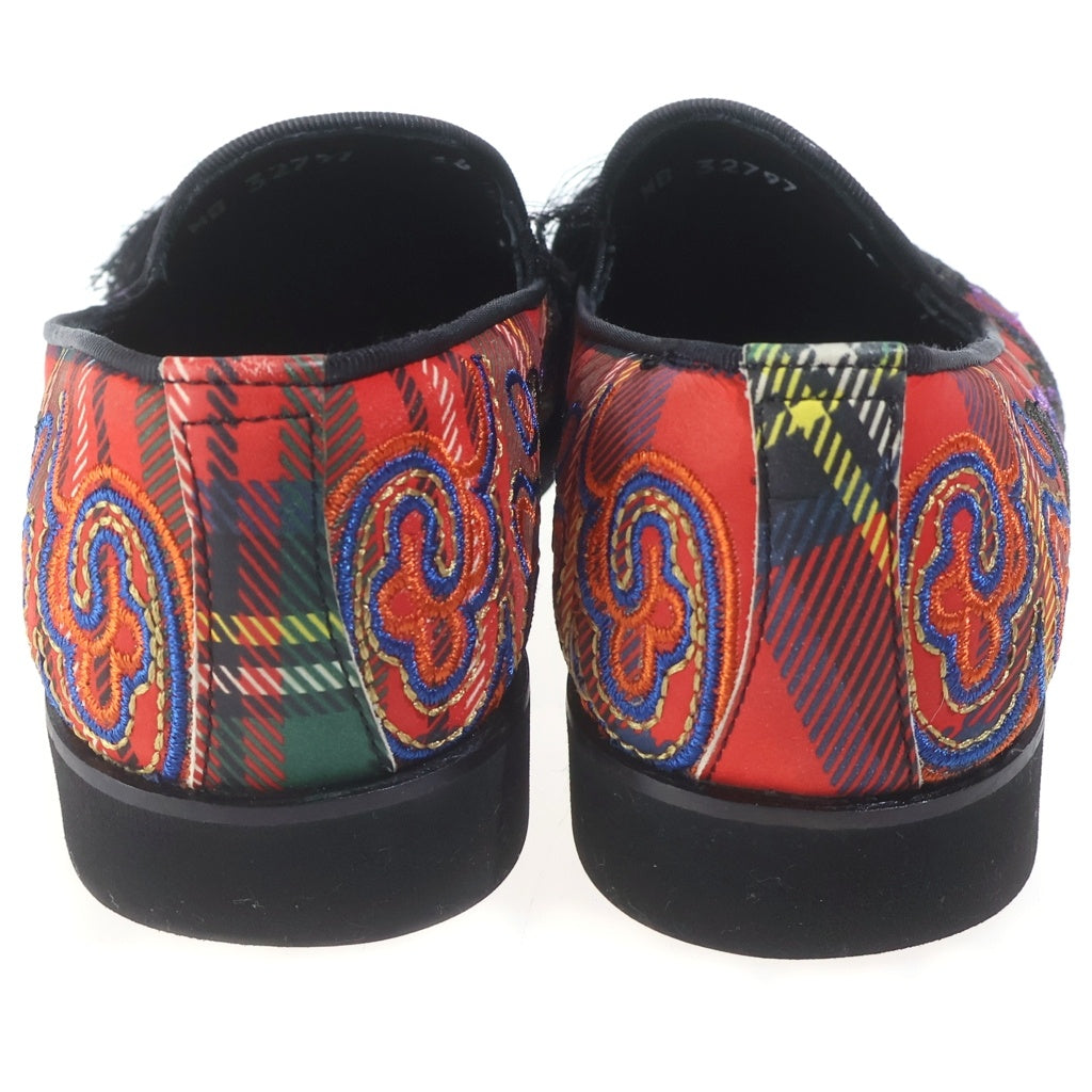 Needles(ニードルス) TARTAN PLAID TASSEL SLIPON タータンプレイド タッセルスリッポン MB 32797 マルチカラー レディース