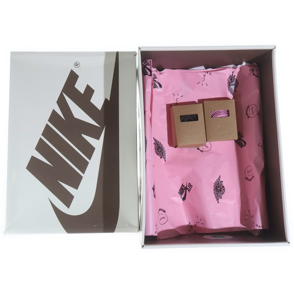 NIKE(ナイキ) ×TRAVIS SCOTT AIR JORDAN 1 LOW OG SP VELVET BROWN トラヴィススコット エアジョーダン1 ベルベットブラウン ローカットスニーカー US8/26.0cm DM7866-202