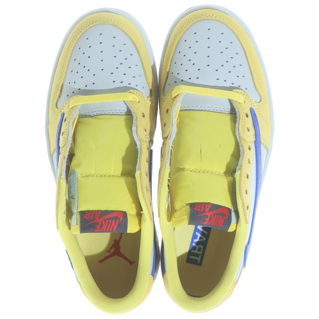 NIKE(ナイキ) ×TRAVIS SCOTT AIR JORDAN1 LOW OG SP DZ4137-700 トラヴィス スコット エアジョーダン1 カナリー ローカットスニーカー イエロー US5.5/22.5cm レディース