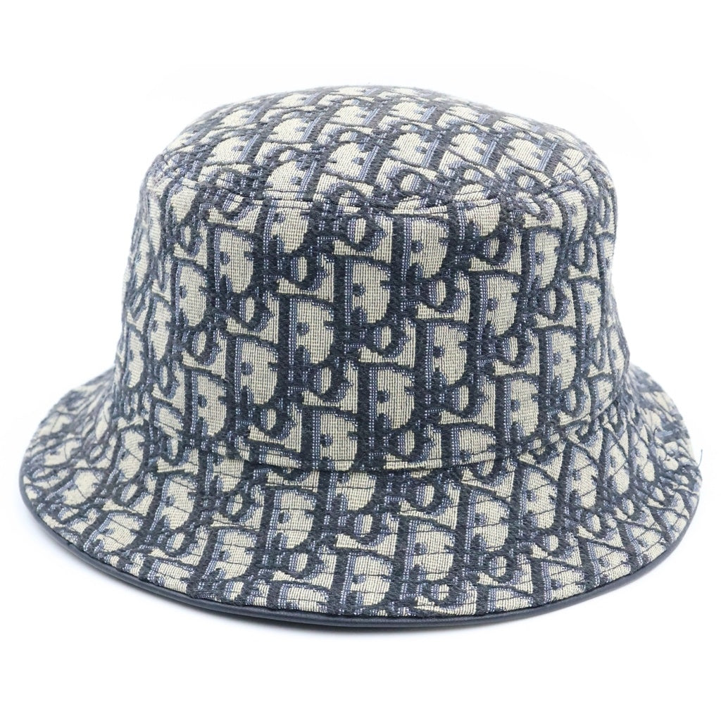 DIOR(ディオール) 21SS オブリーク トロッター ロゴ バケットハット ネイビー 13C907A4502