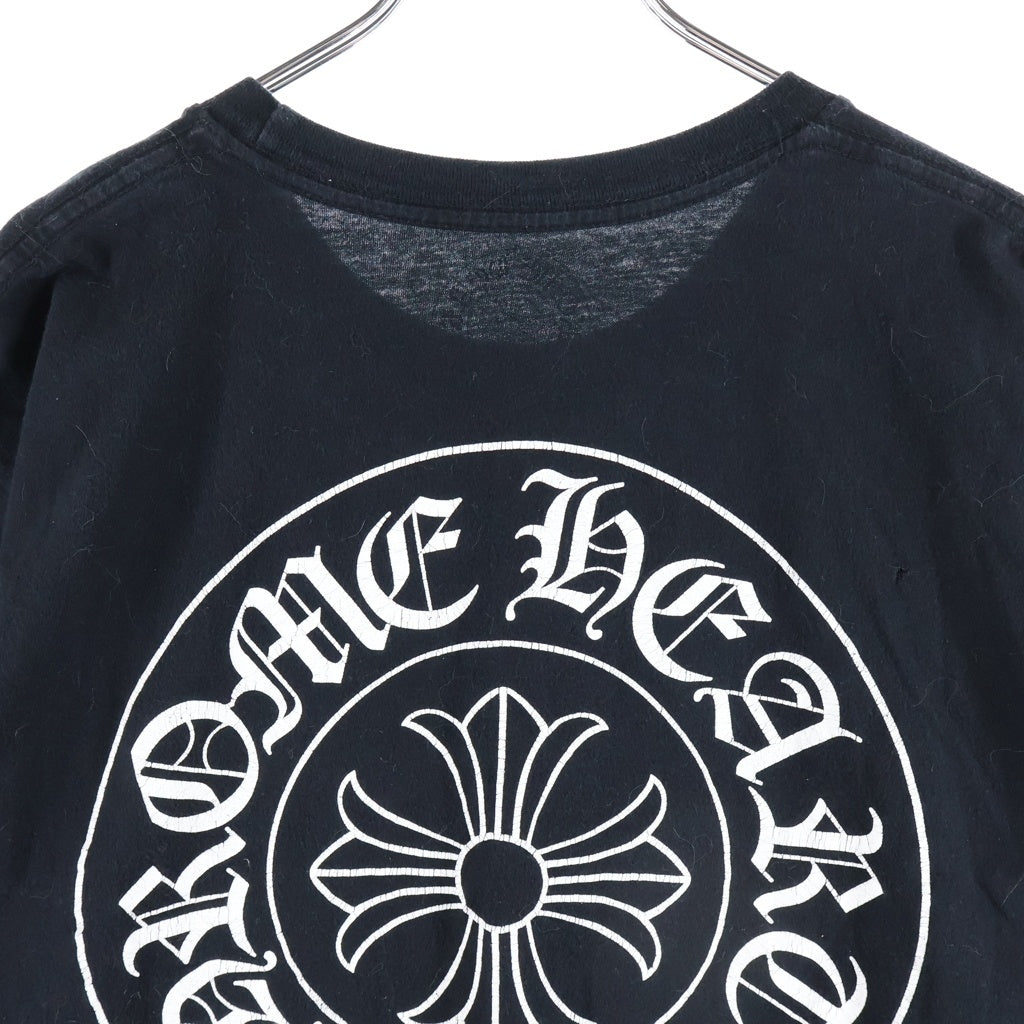 CHROME HEARTS(クロムハーツ) HORSESHOE S/S TEE ホースシュープリント ポケット半袖Tシャツ カットソー ブラック