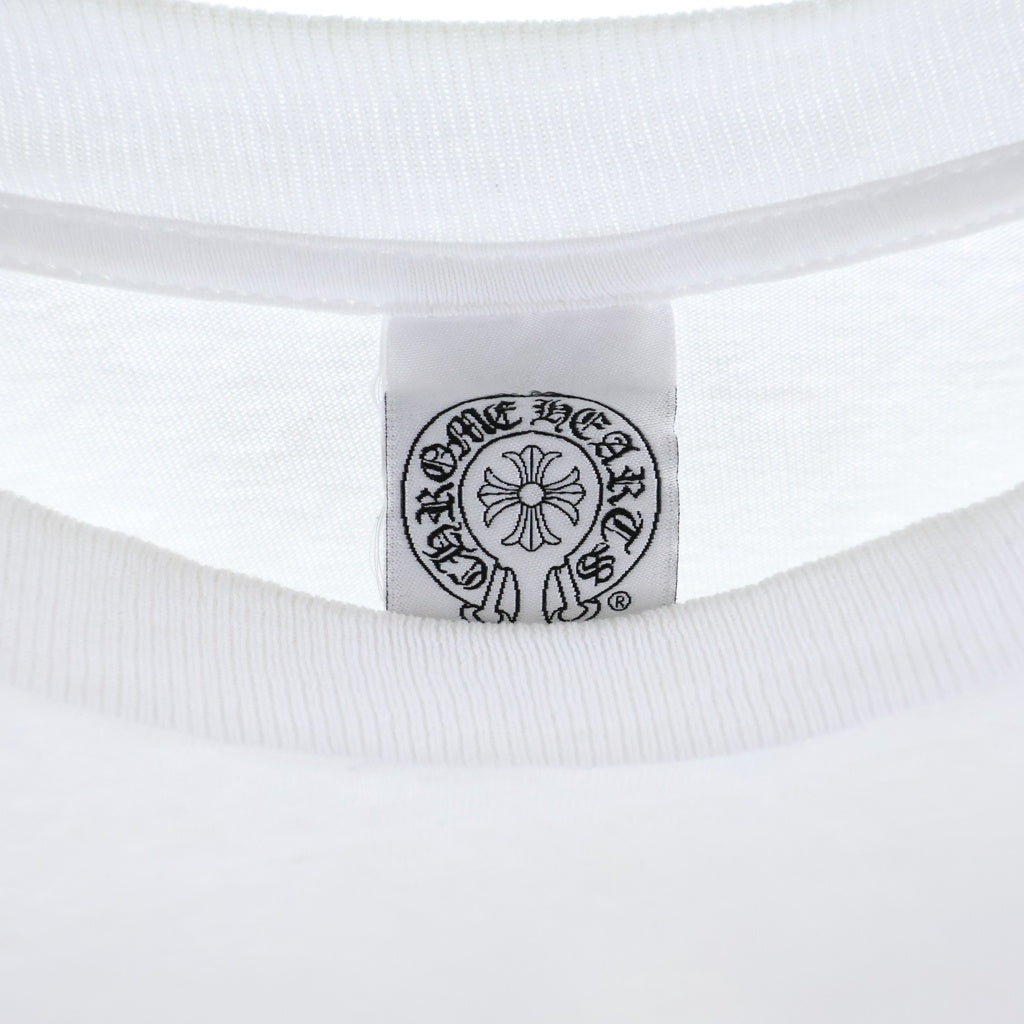 CHROME HEARTS(クロムハーツ) OLD バックスクロールラベル スタープリント 半袖Tシャツカットソー ホワイト