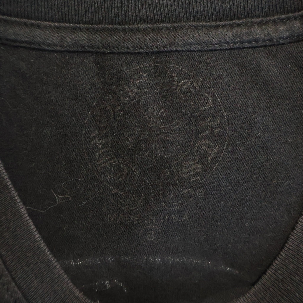 CHROME HEARTS(クロムハーツ) HORSESHOE S/S TEE ホースシュープリント ポケット半袖Tシャツ カットソー ブラック
