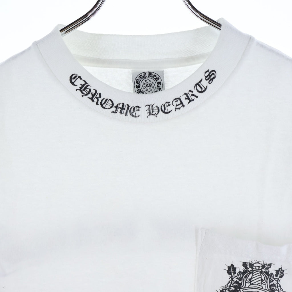 CHROME HEARTS(クロムハーツ) OLD VINE DAGGER LOGO S/S TEE オールド ヴァインダガーロゴプリント Tシャツカットソー ホワイト