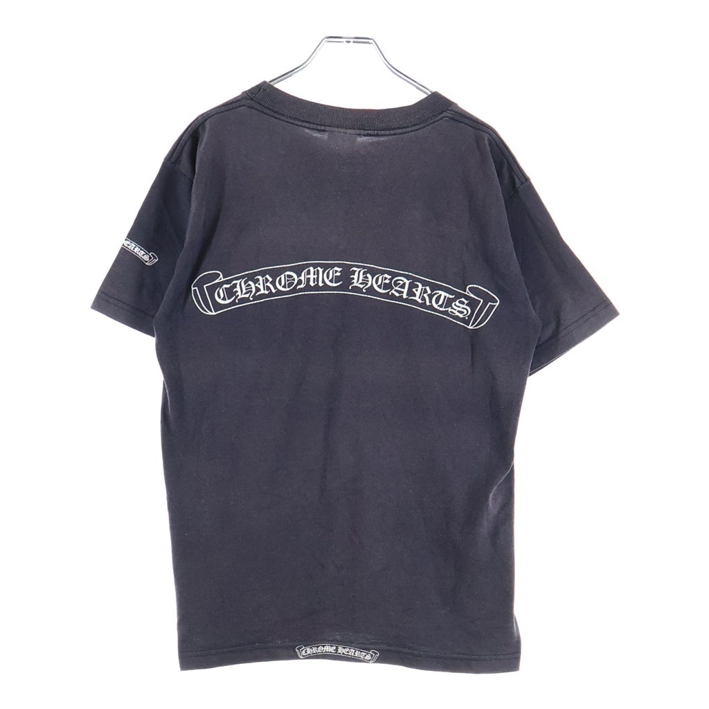 CHROME HEARTS(クロムハーツ) OLD VINE DAGGER LOGO S/S TEE オールド ヴァインダガーロゴプリント Tシャツカットソー ブラック