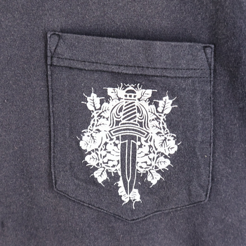 CHROME HEARTS(クロムハーツ) OLD VINE DAGGER LOGO S/S TEE オールド ヴァインダガーロゴプリント Tシャツカットソー ブラック