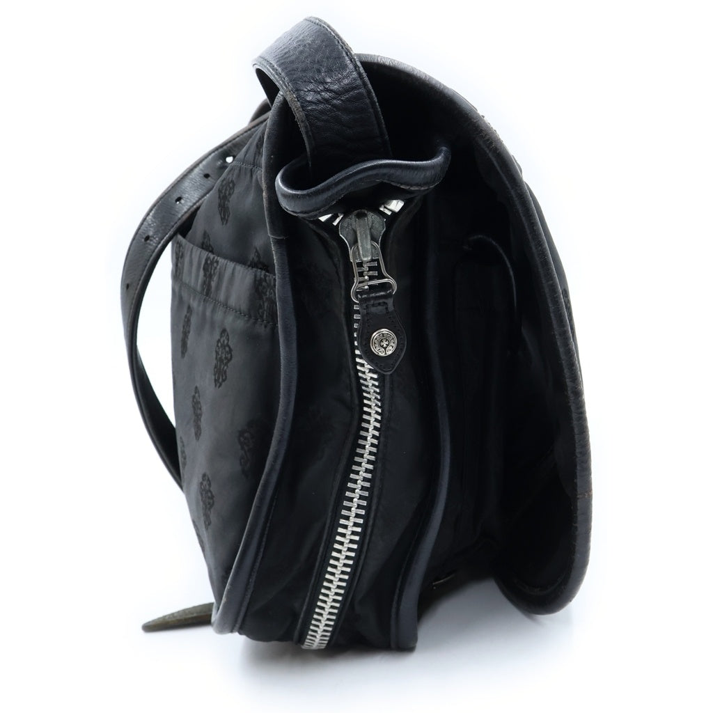 CHROME HEARTS(クロムハーツ) SHOULDER BAG-SM ガンスリンガーストラップ シヴィンダガー ナイロンショルダーバッグ ブラック