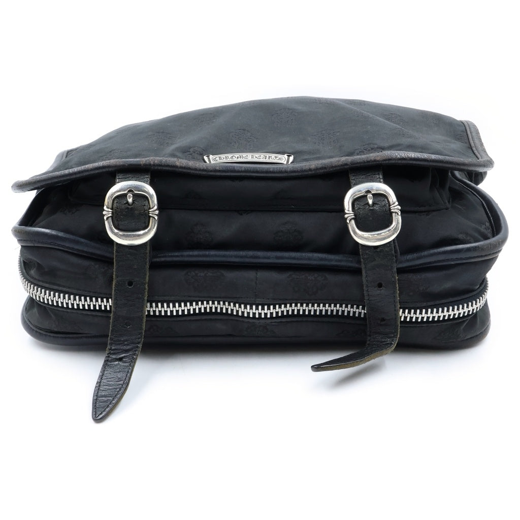 CHROME HEARTS(クロムハーツ) SHOULDER BAG-SM ガンスリンガーストラップ シヴィンダガー ナイロンショルダーバッグ ブラック