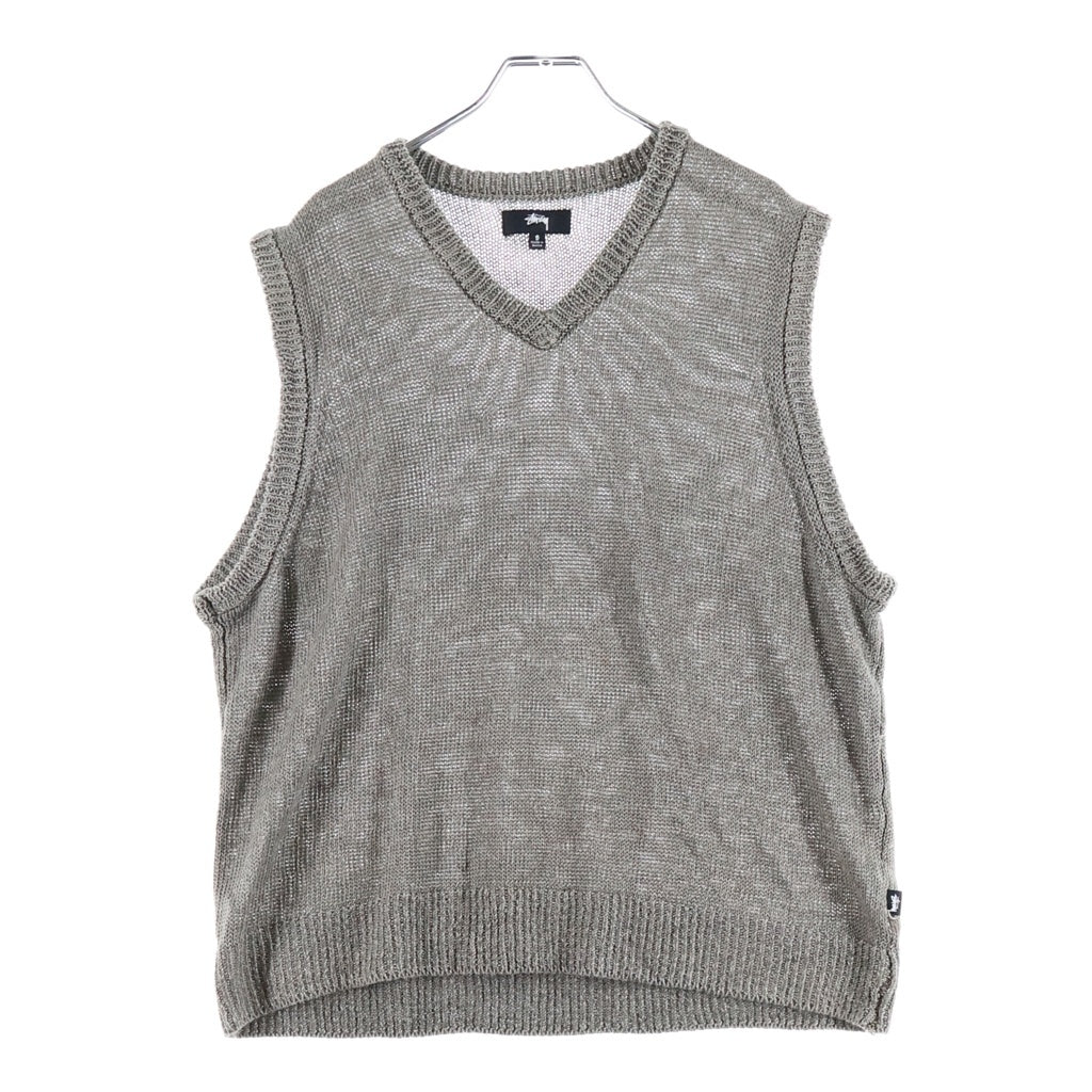 STUSSY(ステューシー) 24SS LOOSE KNIT LINEN VEST ルーズニットリネンベスト 117234 ベスト ベージュ