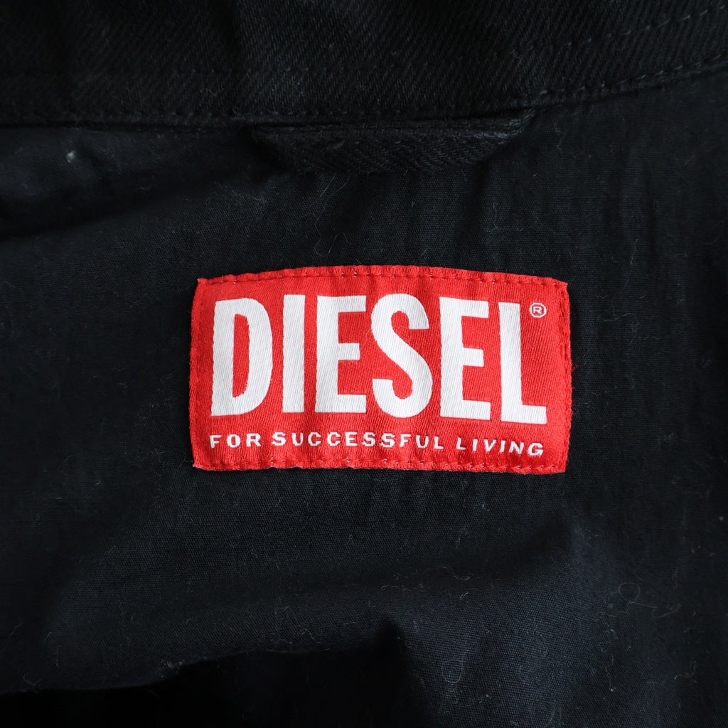 DIESEL(ディーゼル) J-TAYLOR-BLEACH フルジップデニムジャケット A14147 ブラック
