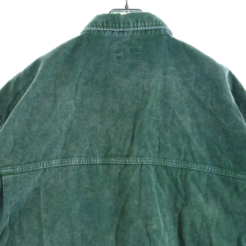 C.E(シーイー) Cord Design Short Sleeve Shirt コーデュロイ 半袖シャツ グリーン